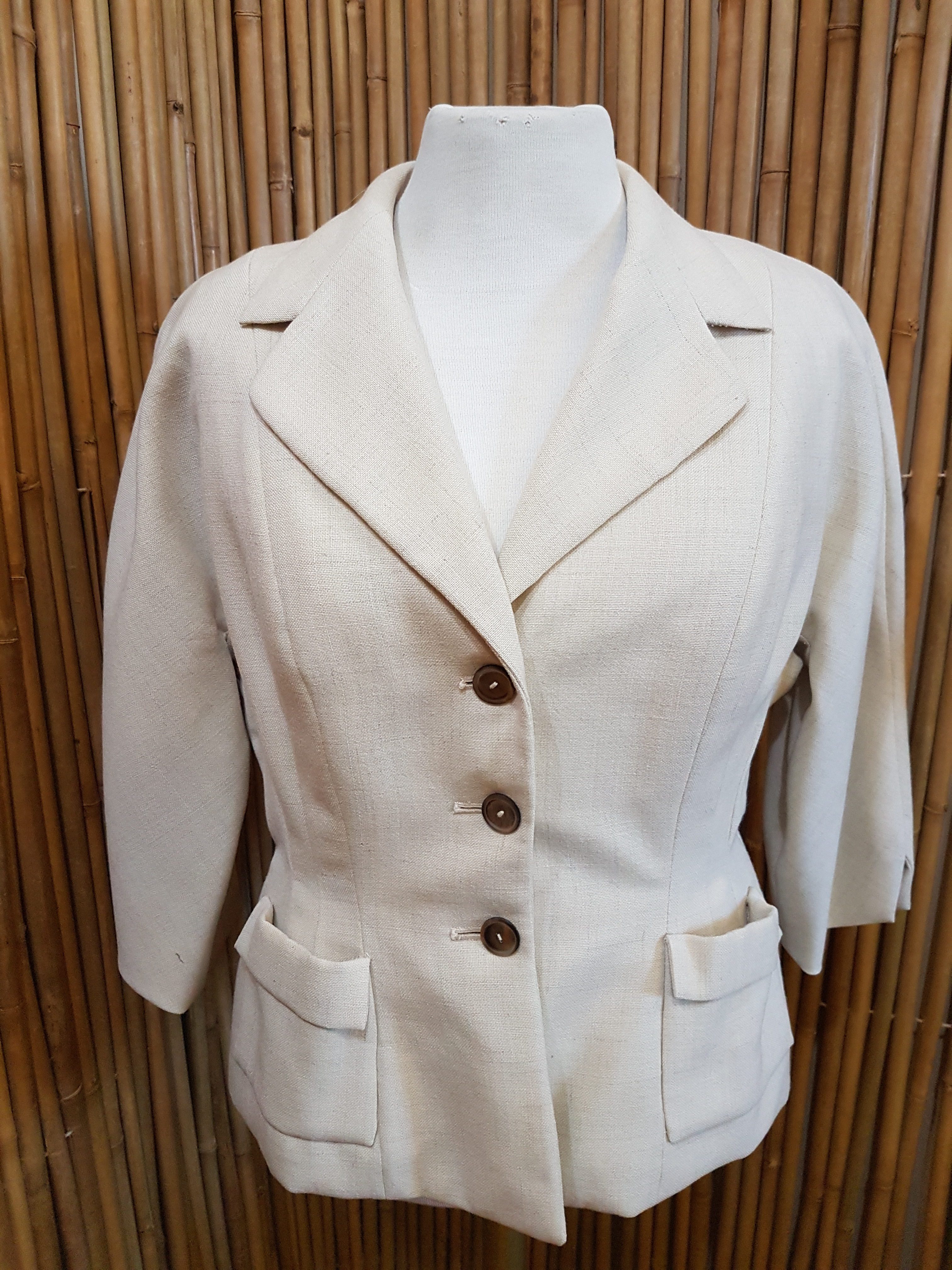 Womens Vintage Linen Jacket | Tornado Vintage